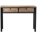 Consola Alexandra House Living Marrón Negro Madera 110 x 80 x 28 cm