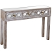 Console Alexandra House Living Transparant Gouden Hout 110 x 80 x 25 cm