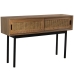 Console Alexandra House Living Bruin Zwart Hout vlechtwerk 120 x 75 x 30 cm