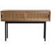 Console Alexandra House Living Bruin Zwart Hout vlechtwerk 120 x 75 x 30 cm