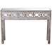 Console Alexandra House Living Transparant Gouden Hout 110 x 80 x 25 cm