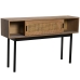 Console Alexandra House Living Marrone Nero Legno vimini 120 x 75 x 30 cm