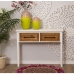 Console Alexandra House Living White Wood 100 x 80 x 25 cm