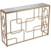 Consola Alexandra House Living Transparente Dourado Metal 120 x 80 x 28 cm