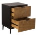 Nightstand Alexandra House Living Brown Black Metal 45 x 60 x 35 cm