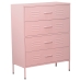 Chest of drawers Alexandra House Living Pink 80 x 102 x 35 cm