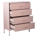 Chest of drawers Alexandra House Living Pink 80 x 102 x 35 cm