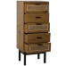 Chest of drawers Alexandra House Living Brown Black 40 x 93 x 30 cm