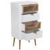 Schubladenschrank Alexandra House Living Weiß Braun Gold Holz 45 x 88 x 30 cm