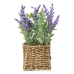 Decorative Plant Romimex Plastic Fibre Lavendar 15 x 28 x 15 cm