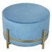 Pouffe Alexandra House Living Blue Velvet Wood 50 x 30 x 50 cm