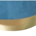 Poef Alexandra House Living Blauw Gouden Fluweel Hout 8 x 35 x 55 cm