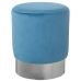 Pouffe Alexandra House Living Blue Silver Velvet Wood 10 x 42 x 35 cm