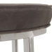 Stool Alexandra House Living Beige Velvet Metal 50 x 46 x 50 cm