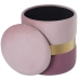 Pouf Alexandra House Living Rose Velours Bois 37 x 43 x 37 cm