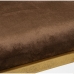 Banqueta Alexandra House Living Castanho Dourado Veludo Metal 60 x 46 x 37 cm