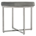 Banqueta Alexandra House Living Cinzento Veludo Metal 50 x 46 x 50 cm