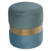 Pouf Alexandra House Living Bleu Vert Velours Bois 37 x 43 x 37 cm