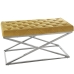 Banqueta Alexandra House Living Veludo Metal 98 x 52 x 46 cm