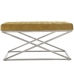 Banqueta Alexandra House Living Veludo Metal 98 x 52 x 46 cm