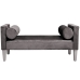 Banc de Pied de Lit Alexandra House Living Gris Bois 113 x 52 x 53 cm