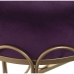 Taburetė Alexandra House Living Violetinė Auksinis Aksomas Metalinis 100 x 47 x 40 cm