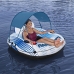 Bestway Roda Insuflável com Pegas Rapid Rider com Guarda-sol D137cm Praia e Piscina 43725