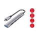 Hub USB Equip LIFE 2 Zilverkleurig