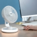 Rechargeable Desktop Fan with LED FanLed InnovaGoods White Ø6,6'' 4000 mAh (Refurbished C)