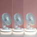 Namizni ventilator za polnjenje z LED FanLed InnovaGoods Bela Ø6,6'' 4000 mAh (Prenovljeni izdelki C)