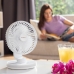 Namizni ventilator za polnjenje z LED FanLed InnovaGoods Bela Ø6,6'' 4000 mAh (Prenovljeni izdelki C)