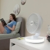 Rechargeable Desktop Fan with LED FanLed InnovaGoods White Ø6,6'' 4000 mAh (Refurbished C)