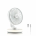 Rechargeable Desktop Fan with LED FanLed InnovaGoods White Ø6,6'' 4000 mAh (Refurbished C)