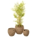 Set de pots de fleurs Romimex Naturel Fibre naturelle 48 x 37 x 48 cm 3 Pièces