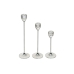 Set de Suporturi de Lumânări Romimex Metal Sticlă 6 x 26 x 6 cm 3 Piese