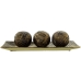 Centrotavola Alexandra House Living Bronce Ceramica Set 2 Pezzi