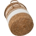 Set of Baskets Alexandra House Living Brown Wood Rattan Natural Fibre 42 x 48 x 42 cm