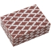 Scatola-Portagioie Alexandra House Living Bianco Rosso Plastica 18 x 6 x 13 cm