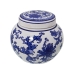 Vase Alexandra House Living Blau aus Keramik 10 x 11 x 10 cm