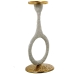 Candelabro Alexandra House Living Branco Alumínio 15 x 31 x 14 cm