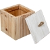 Set decoratieve dozen Alexandra House Living Wit Bruin Hout 2 Onderdelen