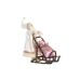 Figura Decorativa DKD Home Decor Pai Natal Natal Cinzento Cor de Rosa Madeira 42 x 22 x 50 cm