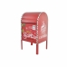 Buzón DKD Home Decor Blanco Rojo Metal 29 x 24 x 52 cm