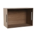 Caja Decorativa Home ESPRIT Rojo Gris Natural Madera MDF 36 x 26 x 18 cm