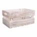 Caixas de arrumação Alexandra House Living CARGO Branco Madeira de abeto 24 x 19 x 38 cm 33 x 20 x 18 cm 28 x 15,5 x 17 cm 3 Peç