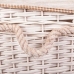 Set of Baskets Alexandra House Living White wicker Willow wood 41 x 63 x 55 cm 30 x 22 x 24 cm 3 Pieces