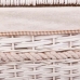 Set of Baskets Alexandra House Living White wicker Willow wood 41 x 63 x 55 cm 30 x 22 x 24 cm 3 Pieces