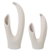 Ensemble de 2 Vases Alexandra House Living Beige Céramique