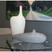 Set of 2 Vases Alexandra House Living White Grey Ceramic