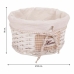 Set of Baskets Alexandra House Living White wicker Willow wood 3 Pieces